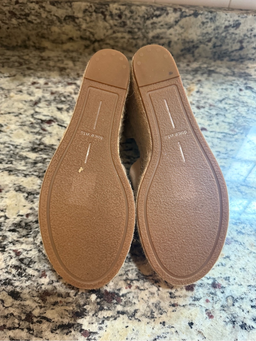 Dolce Vita Straw Platform Blush Suede Wedges 7.5 - Picture 7 of 7